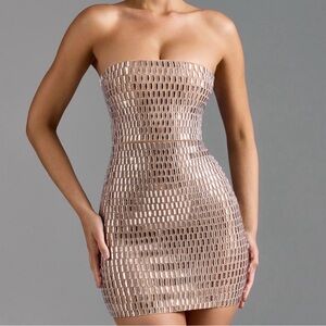 Oh Polly Aurora embellished mini dress